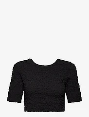 Ganni - Cotton Poplin - t-shirts & topper - black - 0
