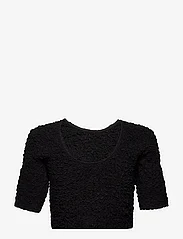 Ganni - Cotton Poplin - t-shirts & topper - black - 1
