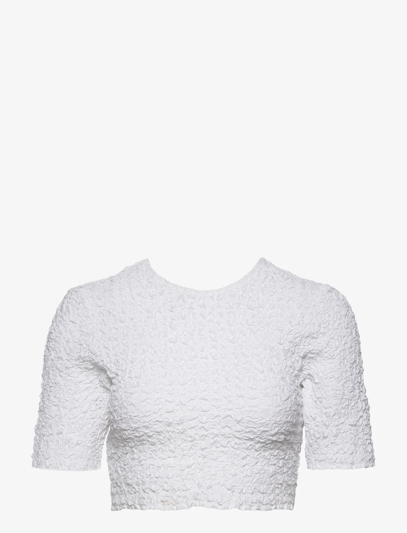 Ganni - Cotton Poplin - t-shirt & tops - bright white - 0