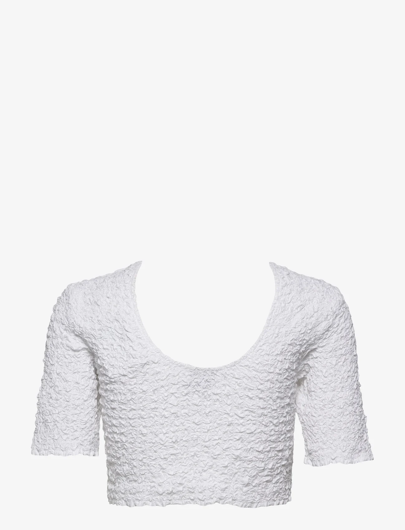 Ganni - Cotton Poplin - t-shirt & tops - bright white - 1