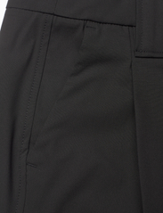 Ganni - Drapey Melange - bukser med brede ben - black - 2