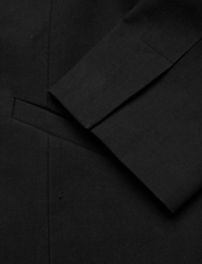 Ganni - Cotton Suiting Oversized Blazer - festkläder till outletpriser - black - 3