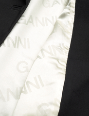 Ganni - Cotton Suiting Oversized Blazer - feestelijke kleding voor outlet-prijzen - black - 4