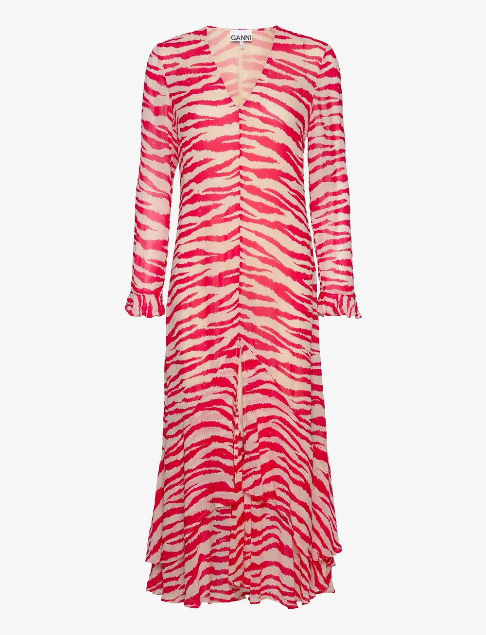Ganni printed georgette dress deals