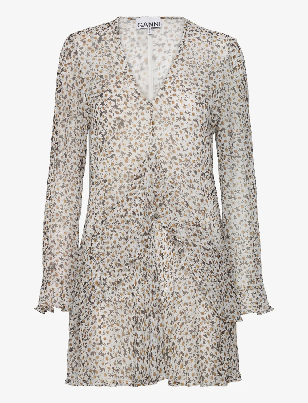 Ganni printed georgette dress deals