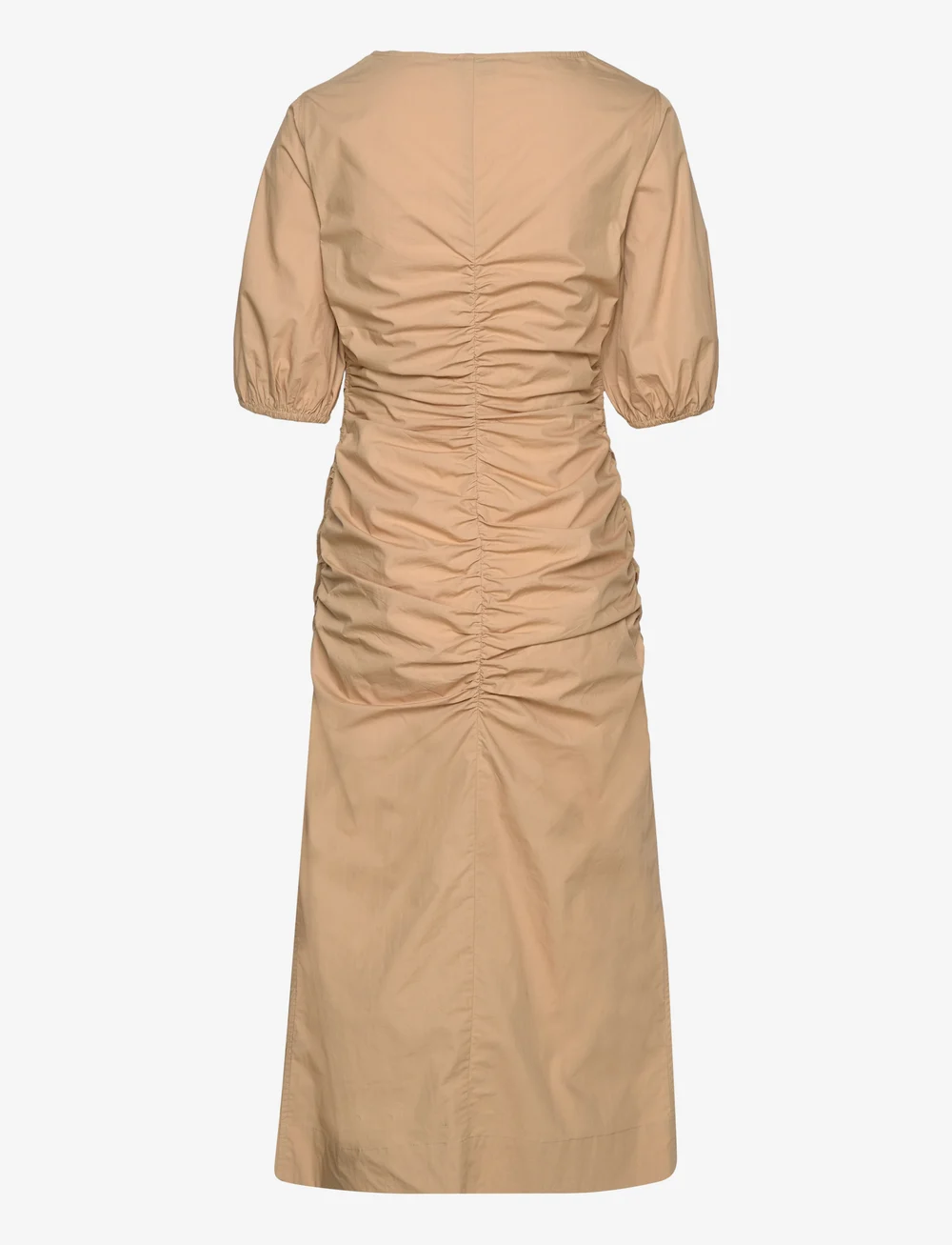 Ganni mixed cotton sales poplin maxi dress