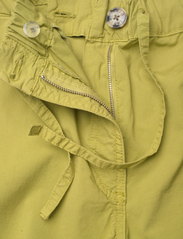 Ganni - Washed Cotton Canvas Draw String Pants - cargo pants - spinach green - 3