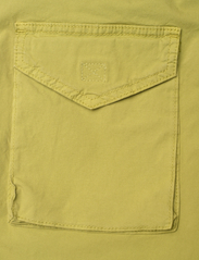 Ganni - Washed Cotton Canvas Draw String Pants - cargo pants - spinach green - 4