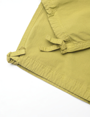 Ganni - Washed Cotton Canvas Draw String Pants - cargobukser - spinach green - 5