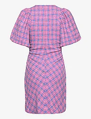 Ganni - Check Suiting Mini Dress - party dresses - wild orchid - 1