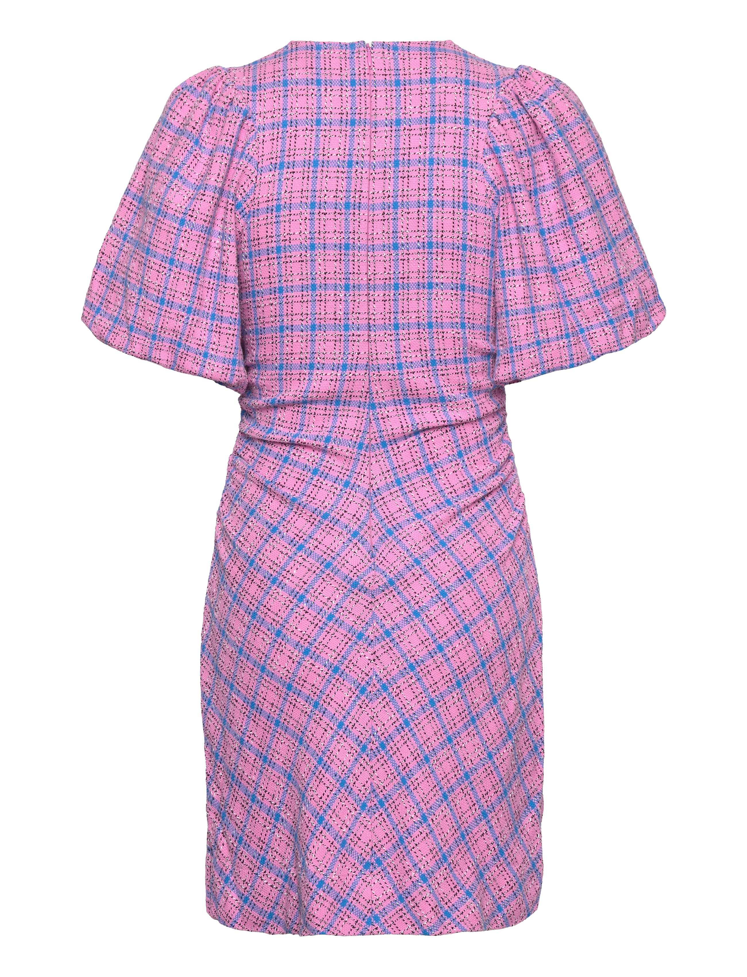 Ganni - Check Suiting Mini Dress - festkjoler - wild orchid - 1