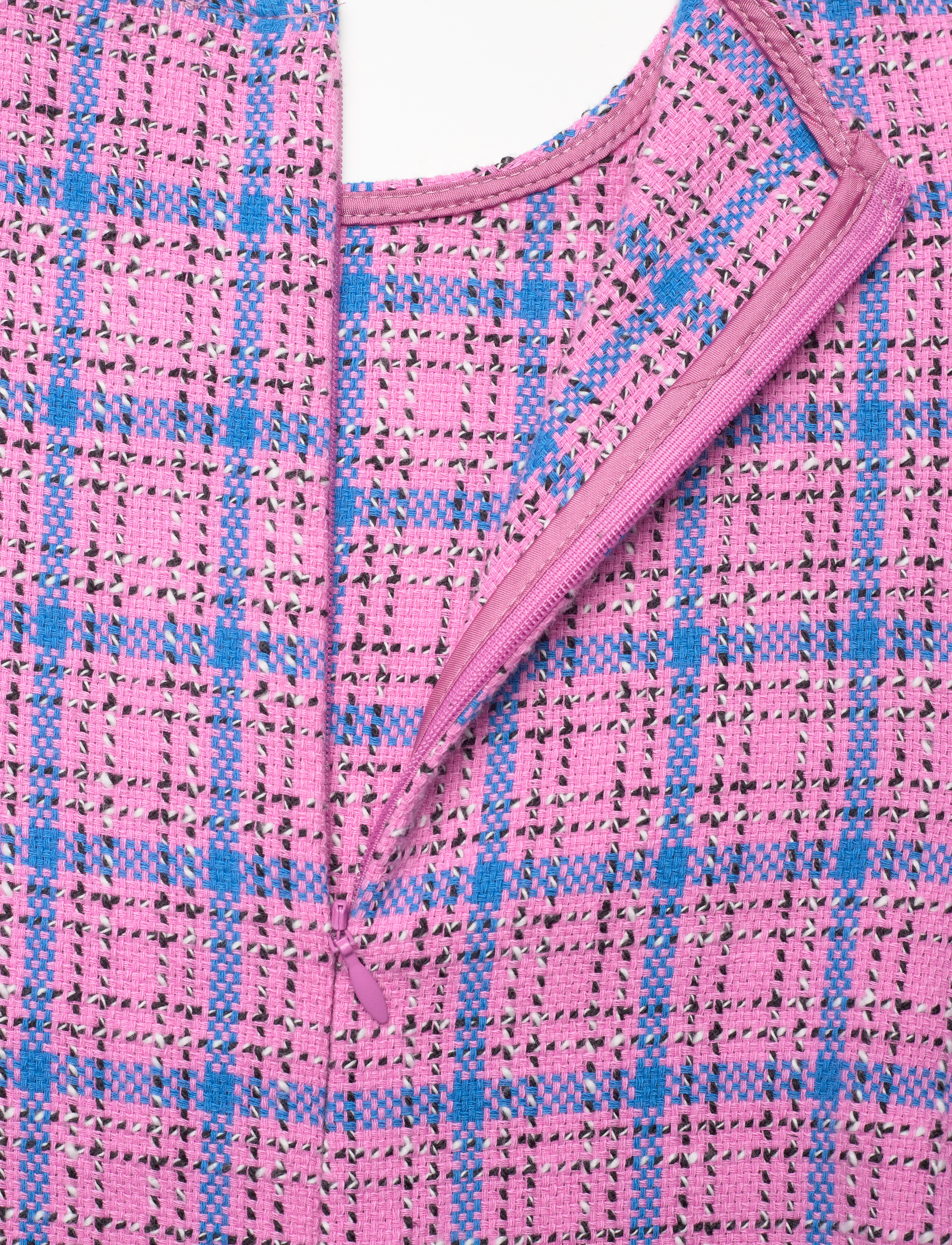 Ganni - Check Suiting Mini Dress - festkjoler - wild orchid - 3