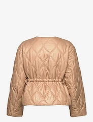 Ganni - Shiny Quilt Jacket - quilted jackets - tanin - 1