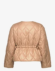 Ganni - Shiny Quilt Jacket - forårsjakker - tanin - 1