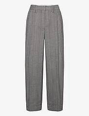Ganni - Herringbone Suiting - kostymbyxor - frost gray - 0