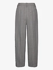 Ganni - Herringbone Suiting - tailored trousers - frost gray - 1