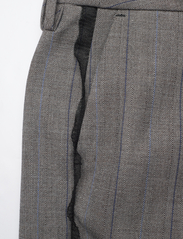 Ganni - Herringbone Suiting - tailored trousers - frost gray - 4