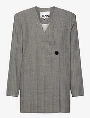 Ganni - Herringbone Suiting - feestelijke kleding voor outlet-prijzen - frost gray - 0