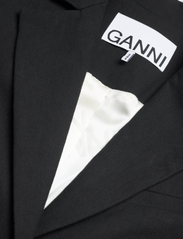 Ganni - Cotton Suiting - festtøj til outletpriser - black - 2