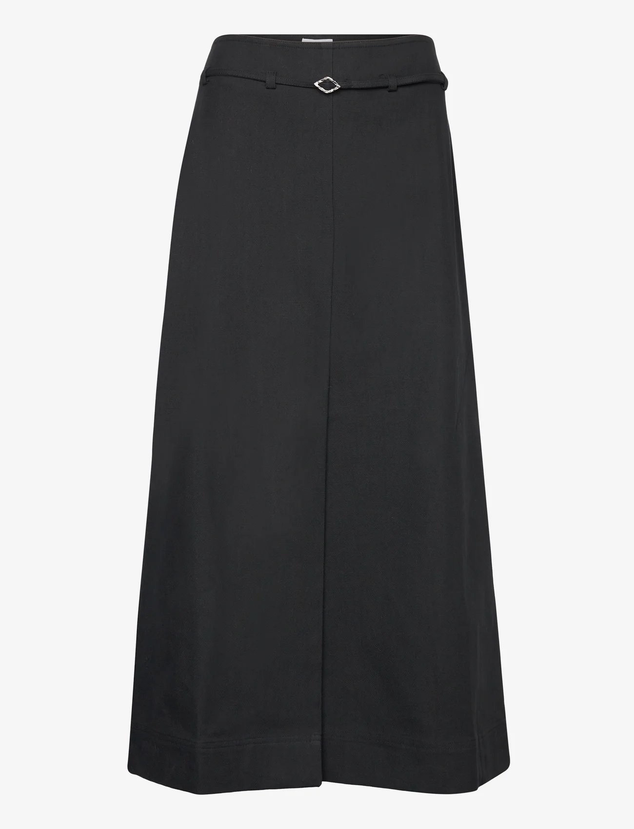 Ganni - Cotton Suiting - maxi skirts - black - 0