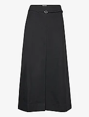 Ganni - Cotton Suiting - maxi skirts - black - 0