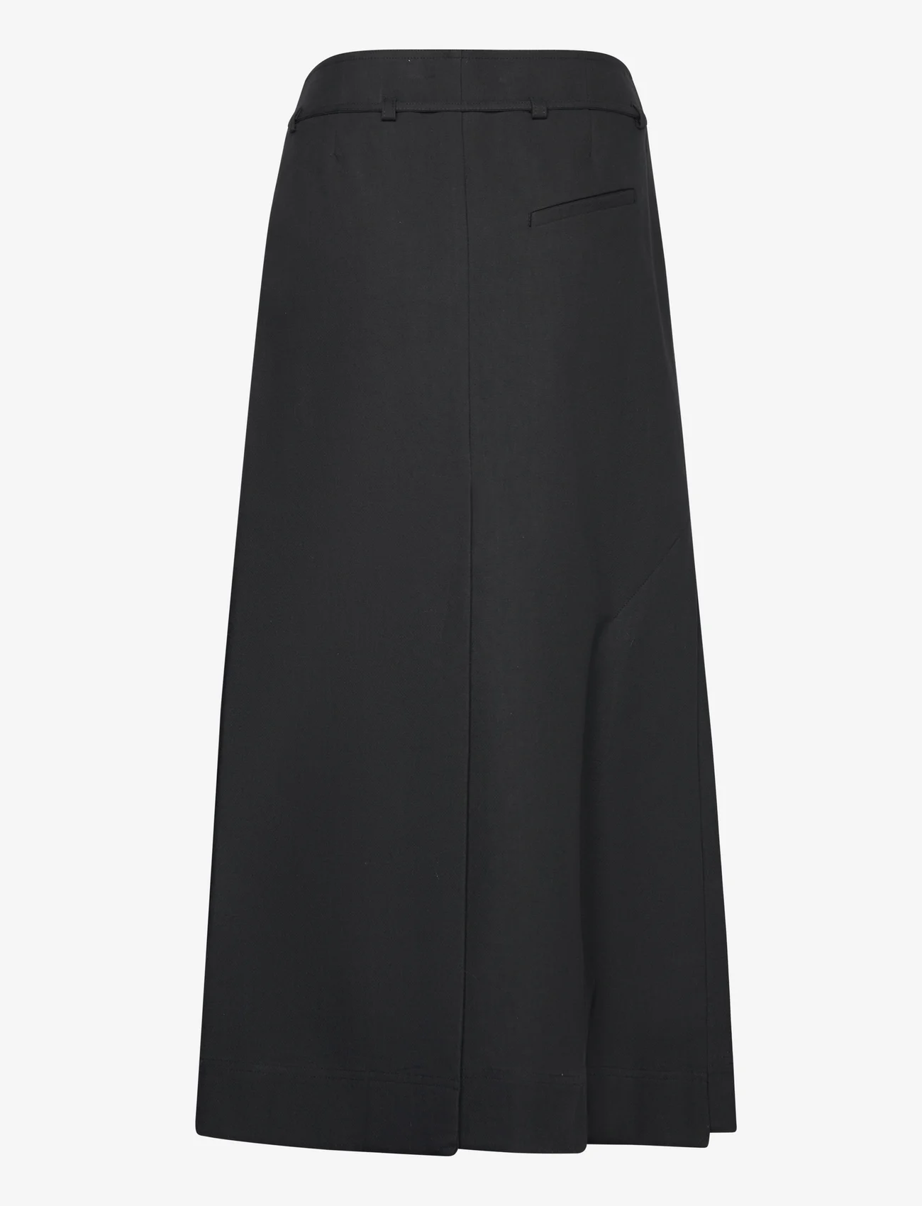 Ganni - Cotton Suiting - maxi skirts - black - 1