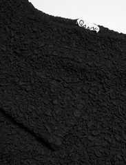 Ganni - Cotton Poplin - long-sleeved blouses - black - 2
