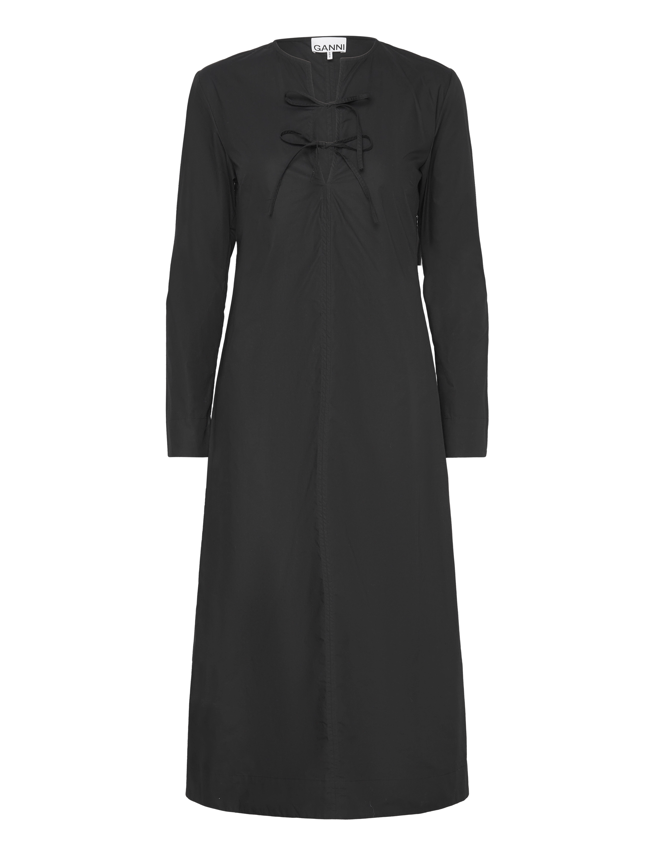 Ganni Cotton Poplin - Kleding - BLACK / black