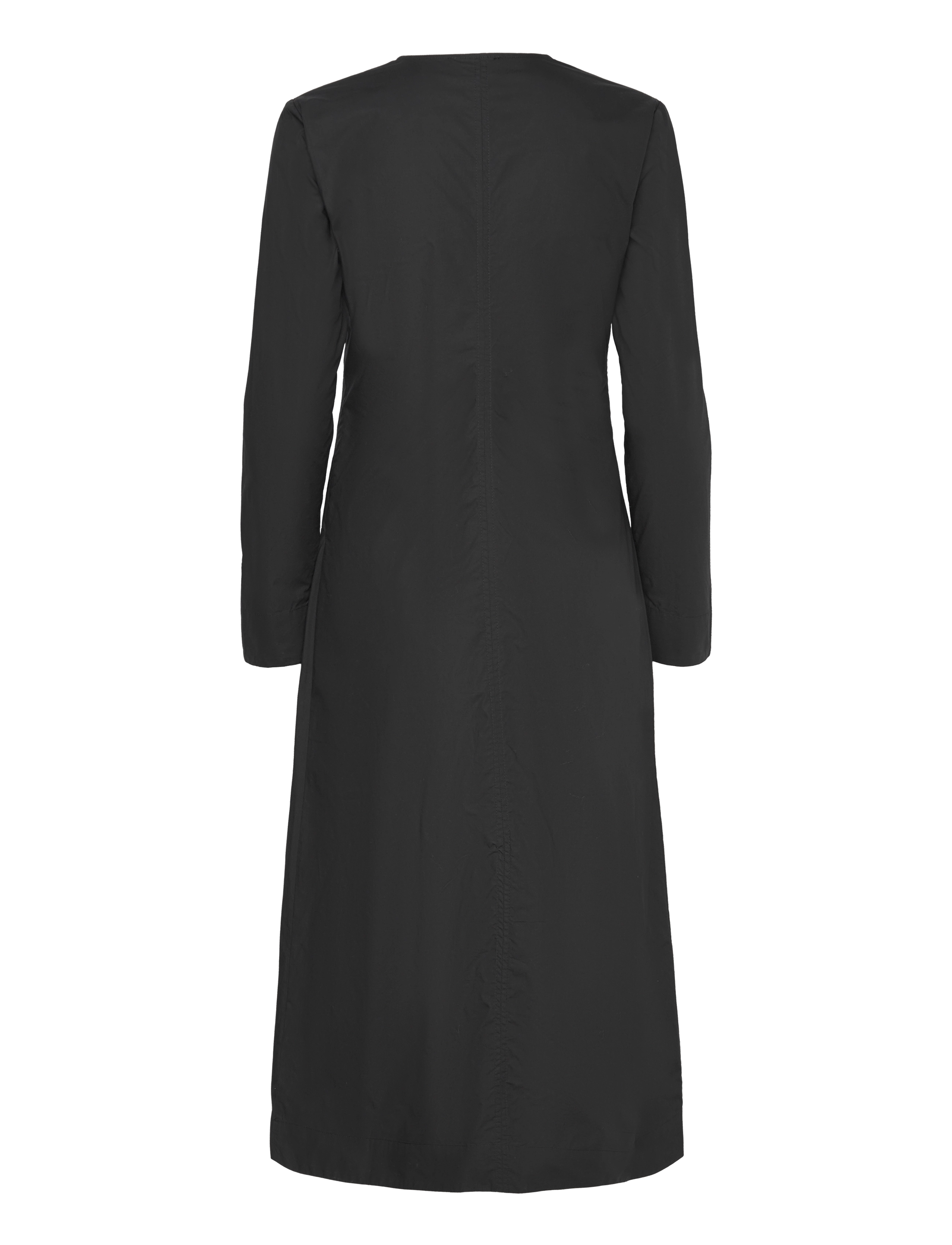 Ganni - Cotton Poplin - särkkleidid - black - 1
