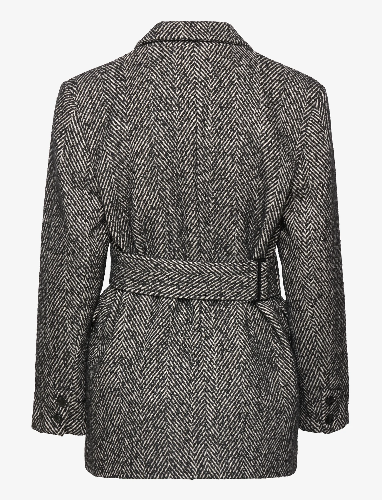 Ganni - Herringbone Wool - party wear at outlet prices - black - 1