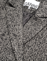 Ganni - Herringbone Wool - festkläder till outletpriser - black - 2