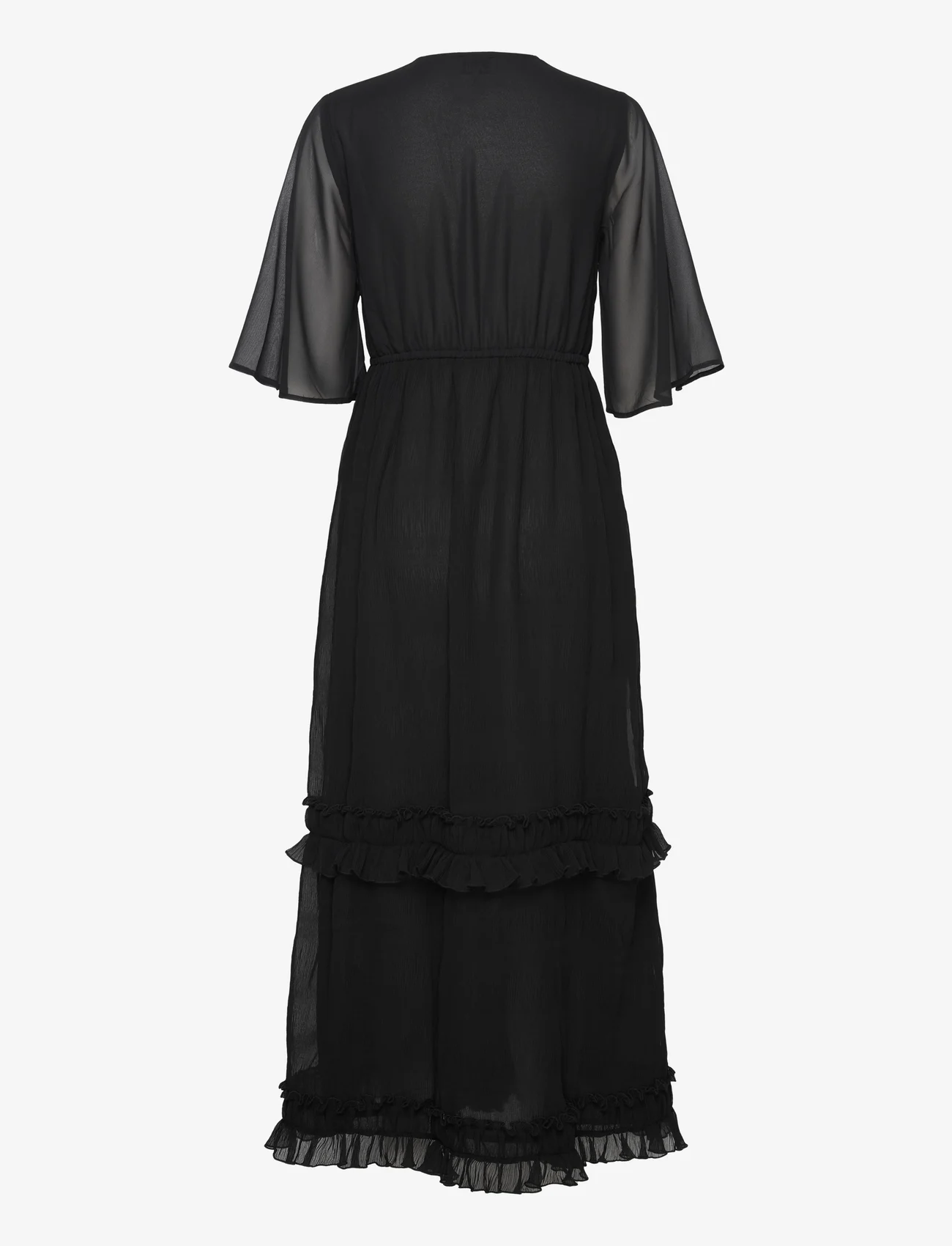 Ganni - Pleated Georgette - maxi dresses - black - 1