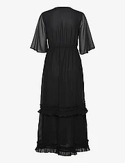 Ganni - Pleated Georgette - maxi dresses - black - 1