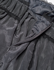 Ganni - Shiny Tech - slip dresses - gray pinstripe - 4