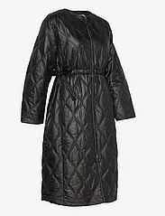 Ganni - Shiny Quilt - winter jackets - black - 3