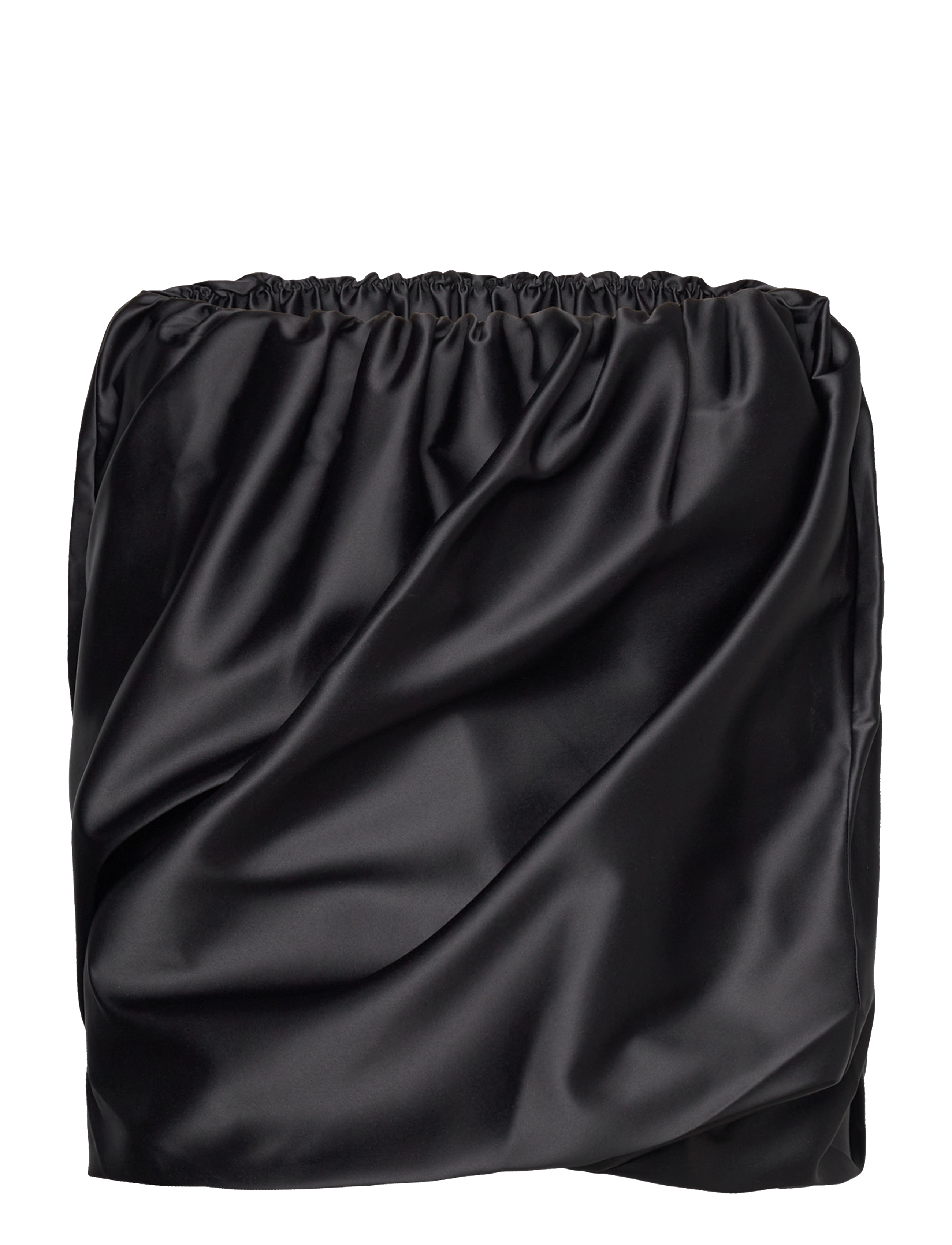 Ganni Double Satin, 38, Black, Nederdele > Korte, Dame