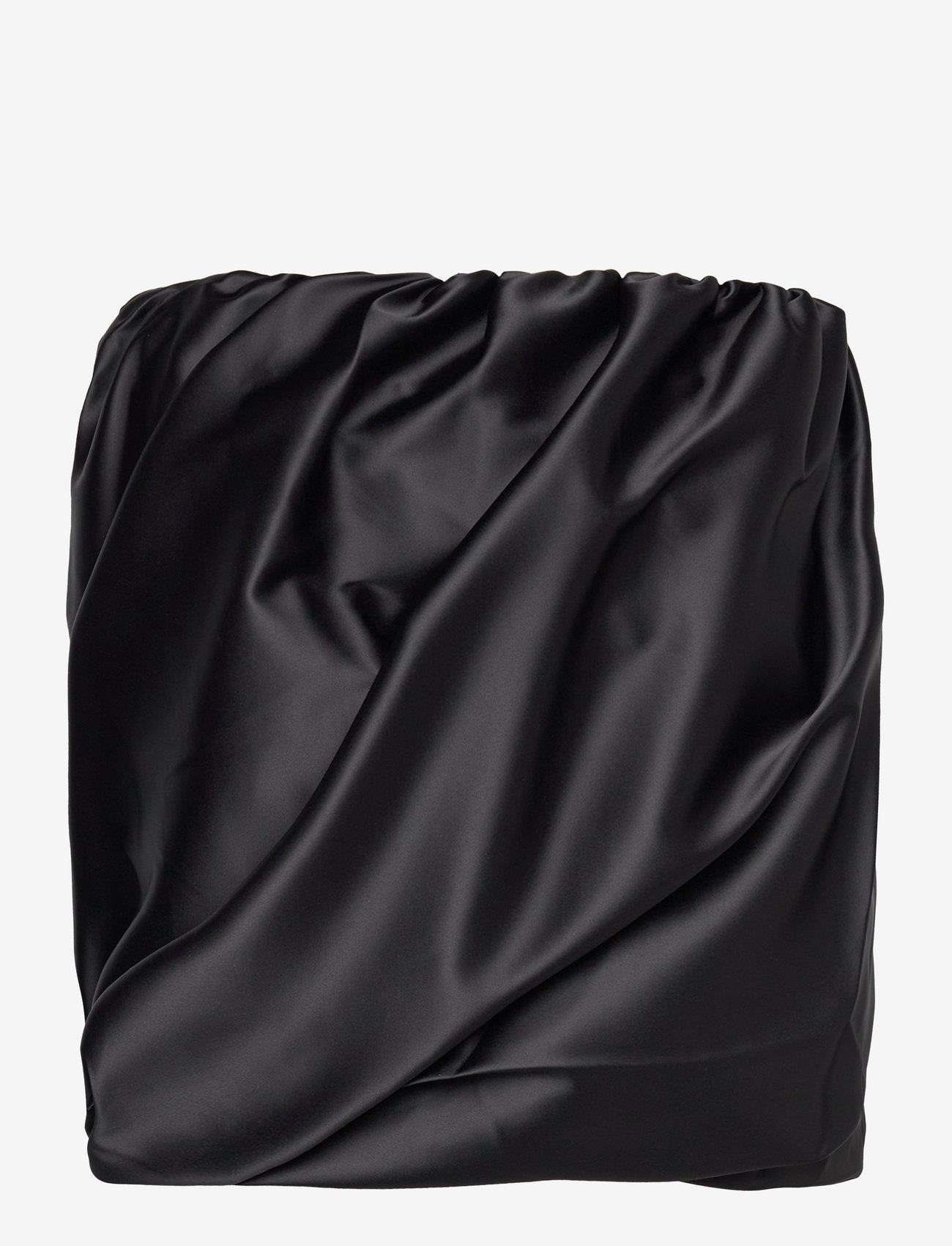 Ganni - Double Satin - korte nederdele - black - 1