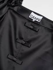 Ganni - Double Satin - festkläder till outletpriser - black - 2