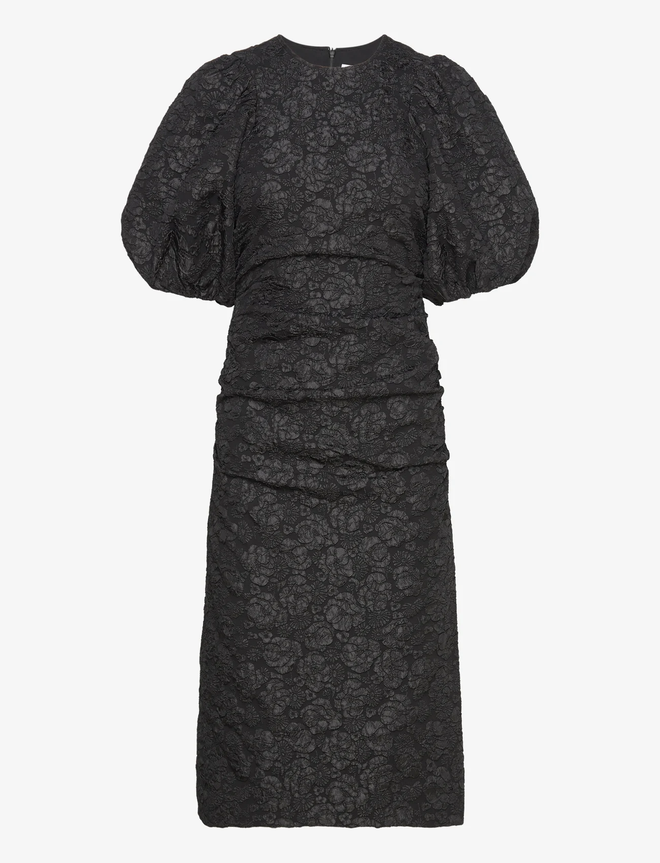 Ganni - Stretch Jacquard - party dresses - black - 0