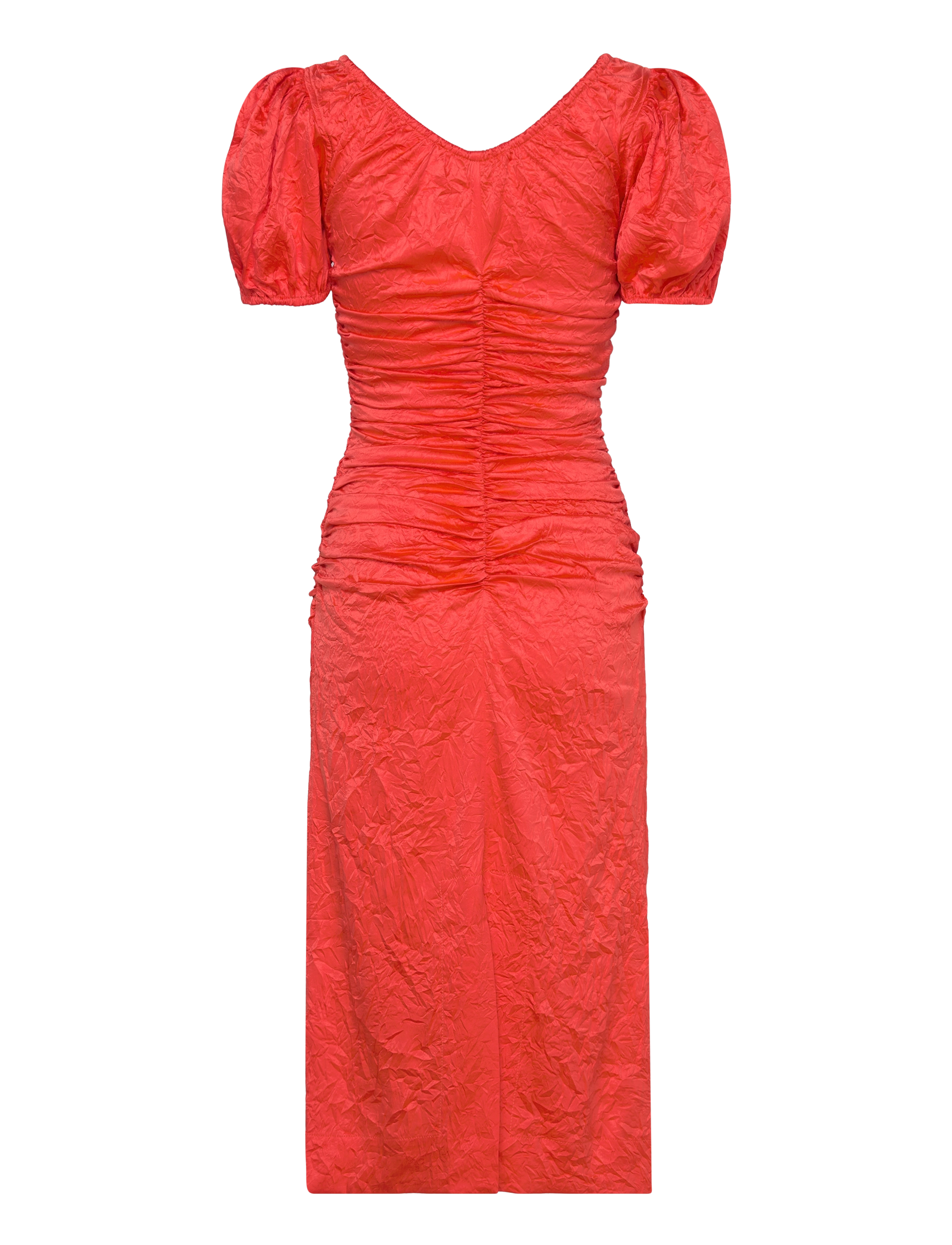 Ganni - Crinkled Satin - grenadine - 1