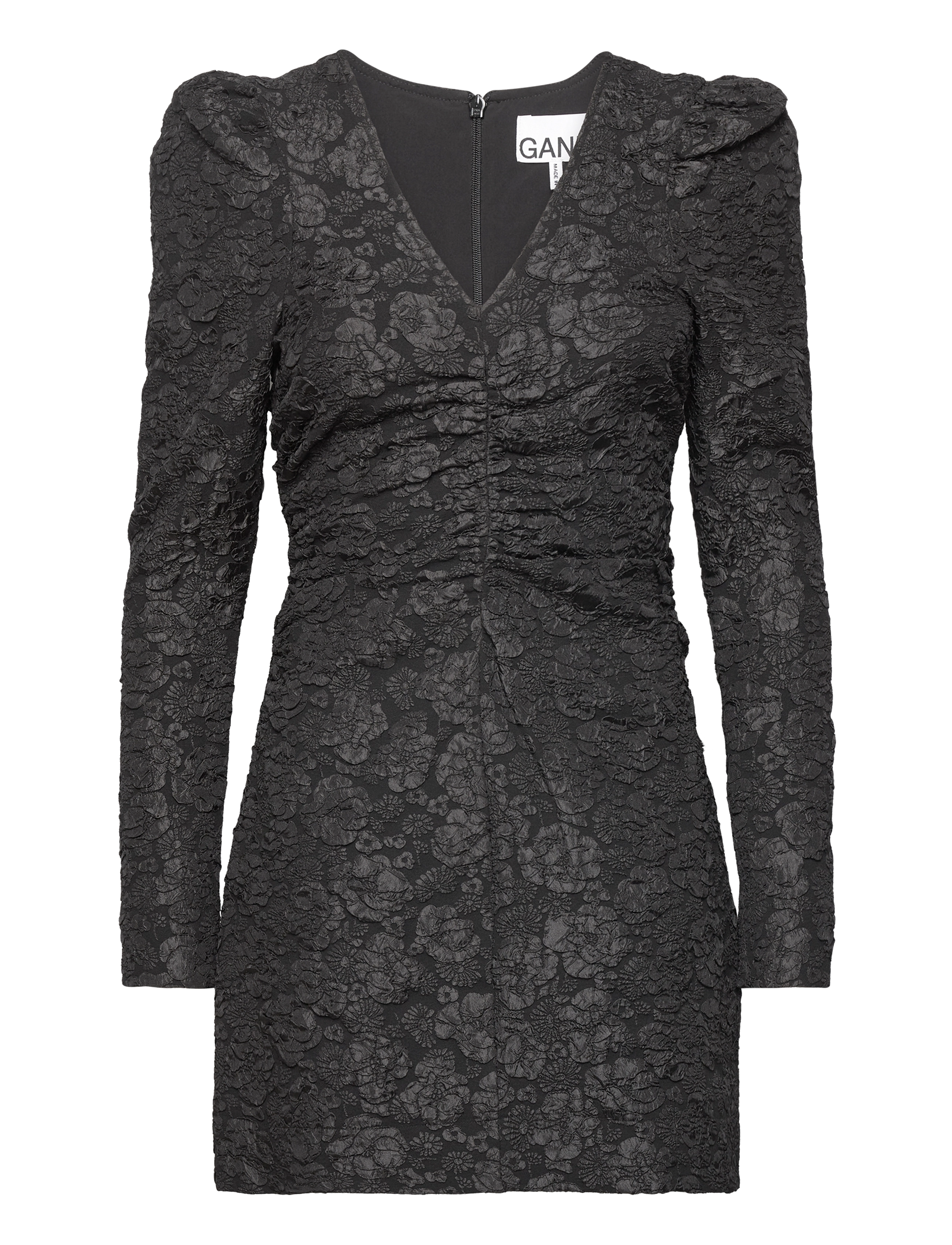 Ganni Stretch Jacquard - Kleding - BLACK / black