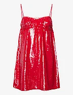 Sequins - FIERY RED