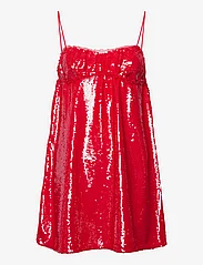 Ganni - Sequins - sequin dresses - fiery red - 0