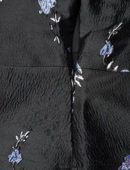 Ganni - 3D Jacquard - short-sleeved blouses - black - 3