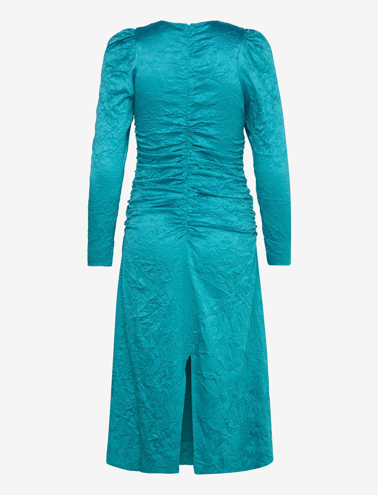 Ganni - Crinkled Satin - cocktailkjoler - algiers blue - 1