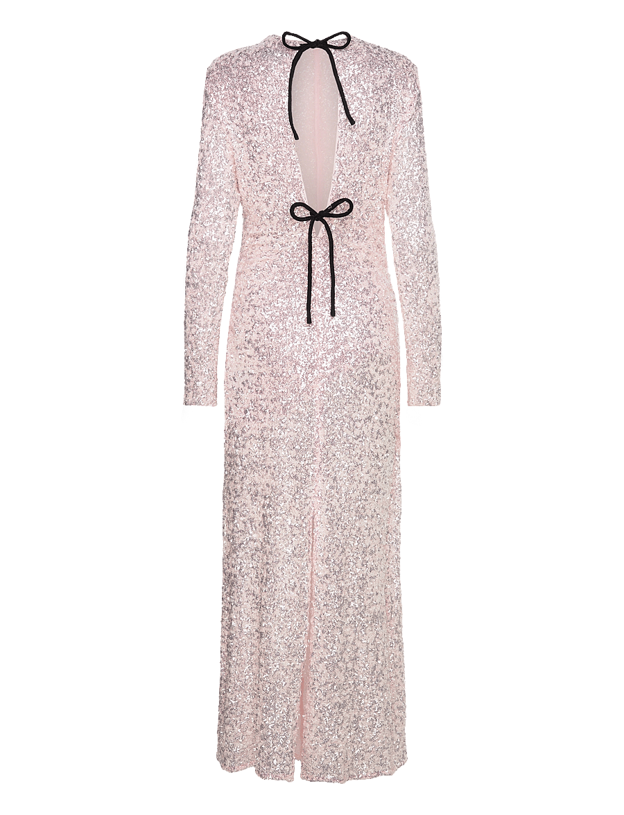 Ganni - 3D Sequins - mauve chalk - 1