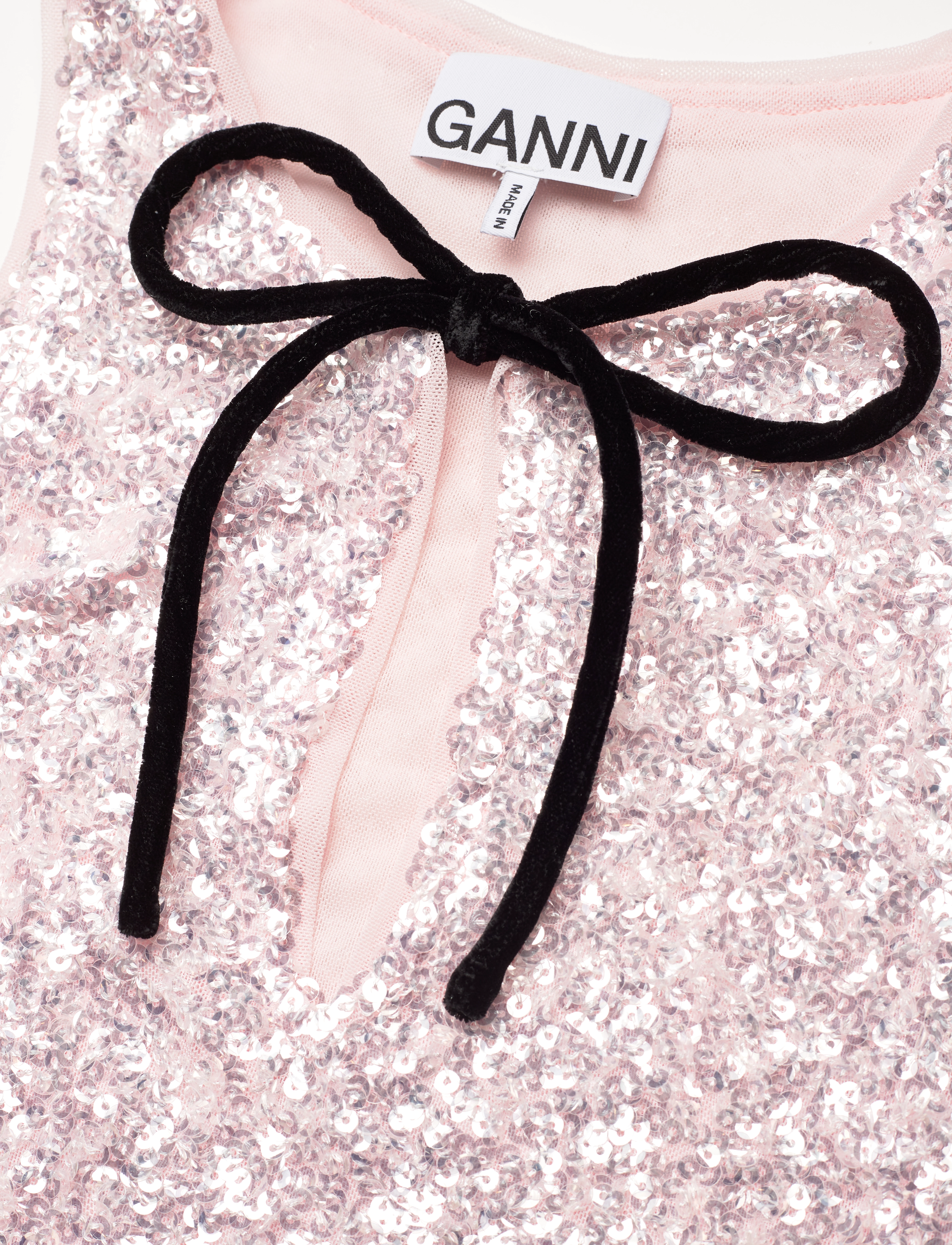 Ganni - 3D Sequins - mauve chalk - 2