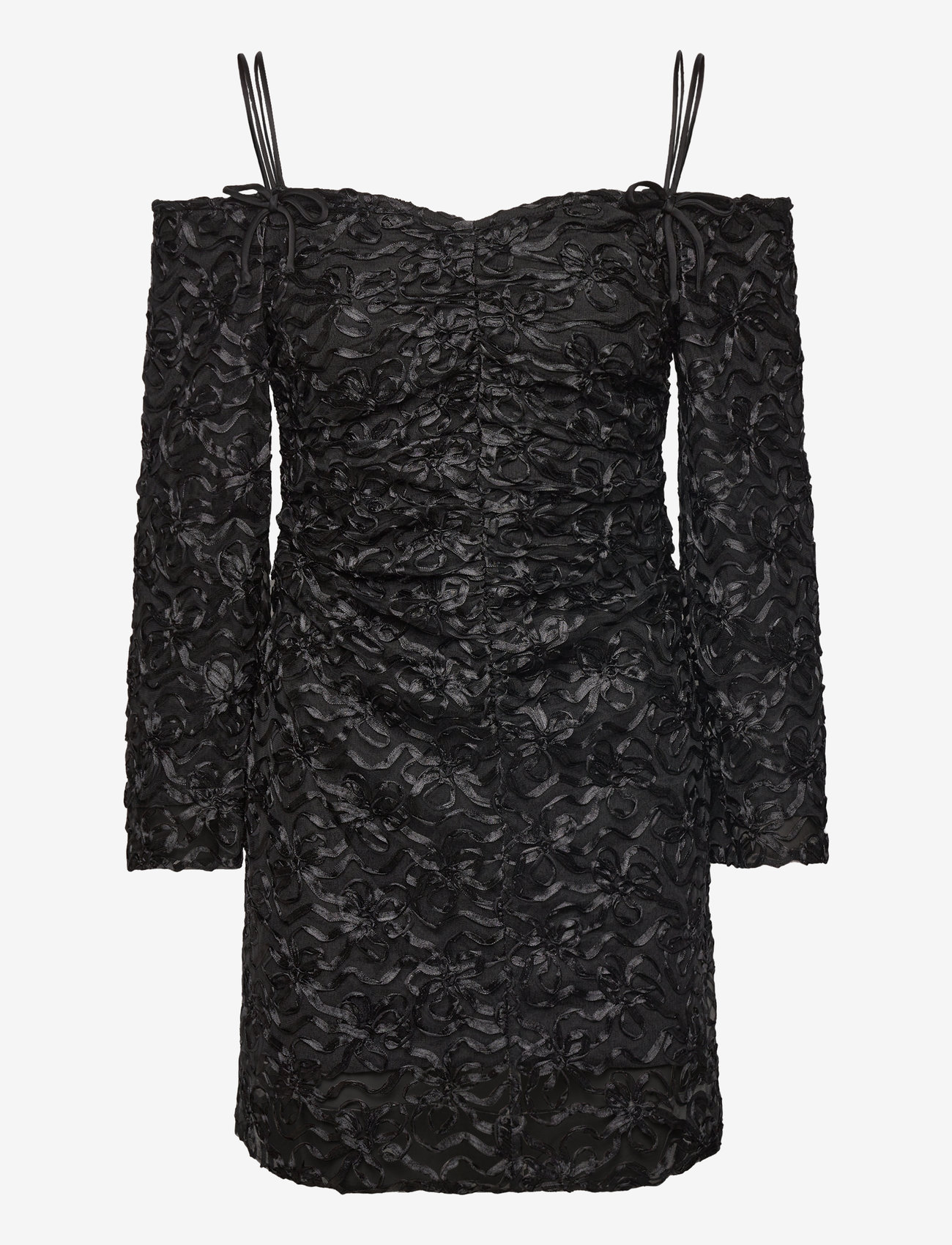 Ganni - Ribbon Tulle - festkjoler - black - 0