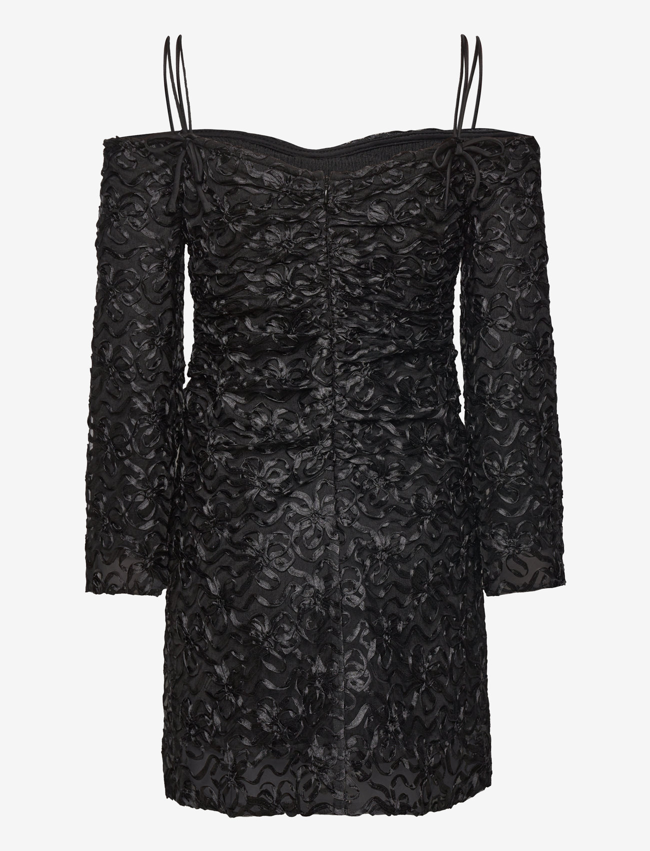 Ganni - Ribbon Tulle - festkjoler - black - 1