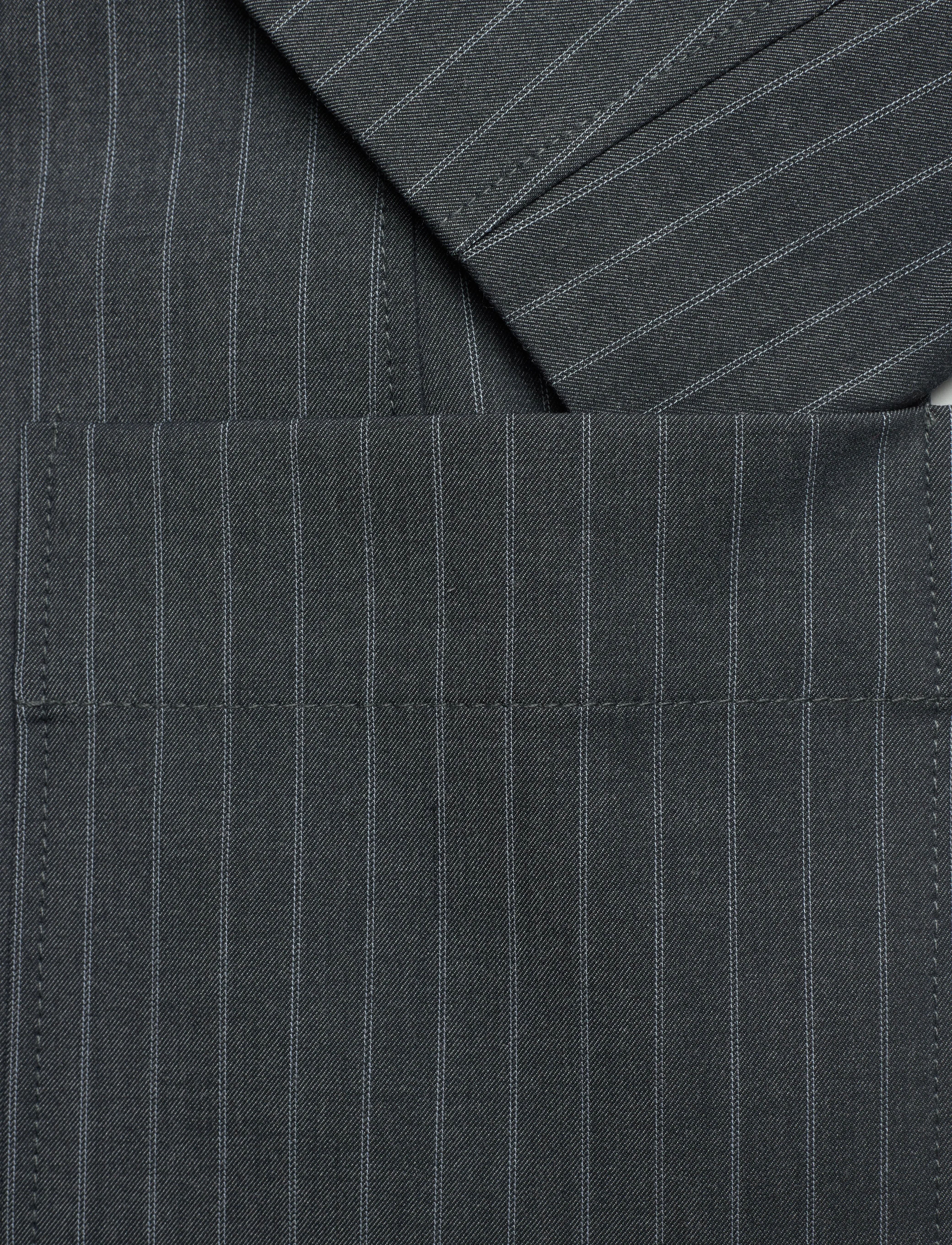 Ganni - Stretch Stripe - gray pinstripe - 3